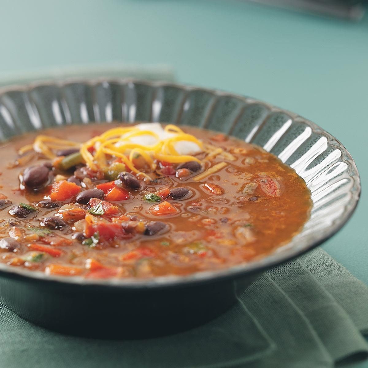Spicy Black Bean Soup Recipe: How to Make It | Taste of Home