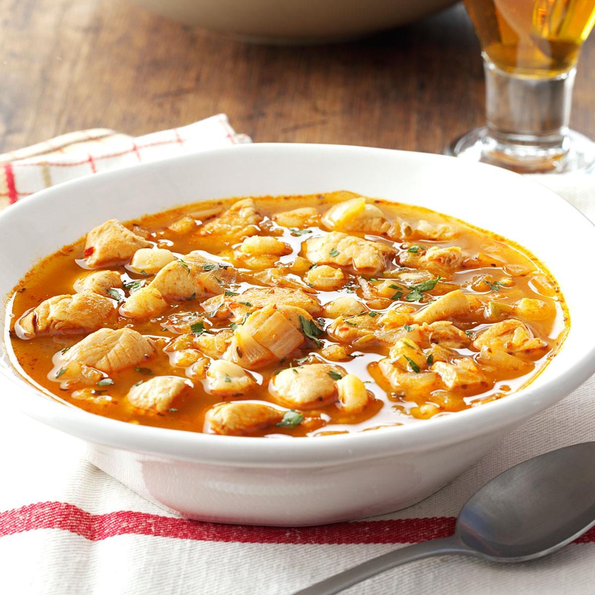 Spicy Chicken and Hominy Soup Recipe: How to Make It