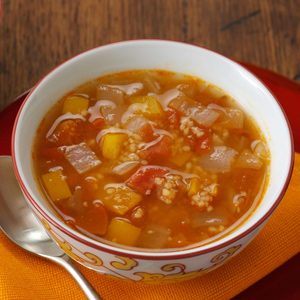 Spicy Couscous & Tomato Soup