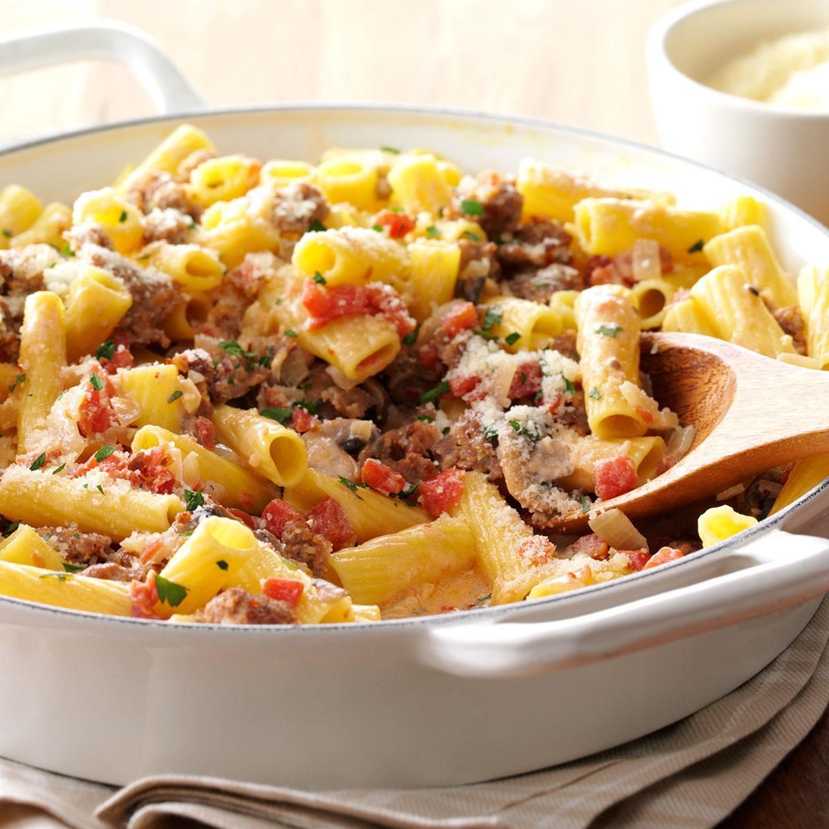 Spicy Sausage Rigatoni