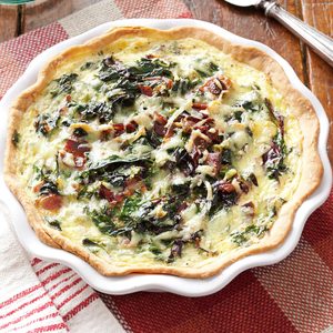 Spring Greens Quiche