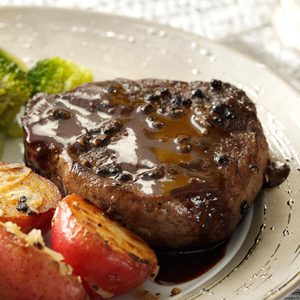 Steak au Poivre for 2