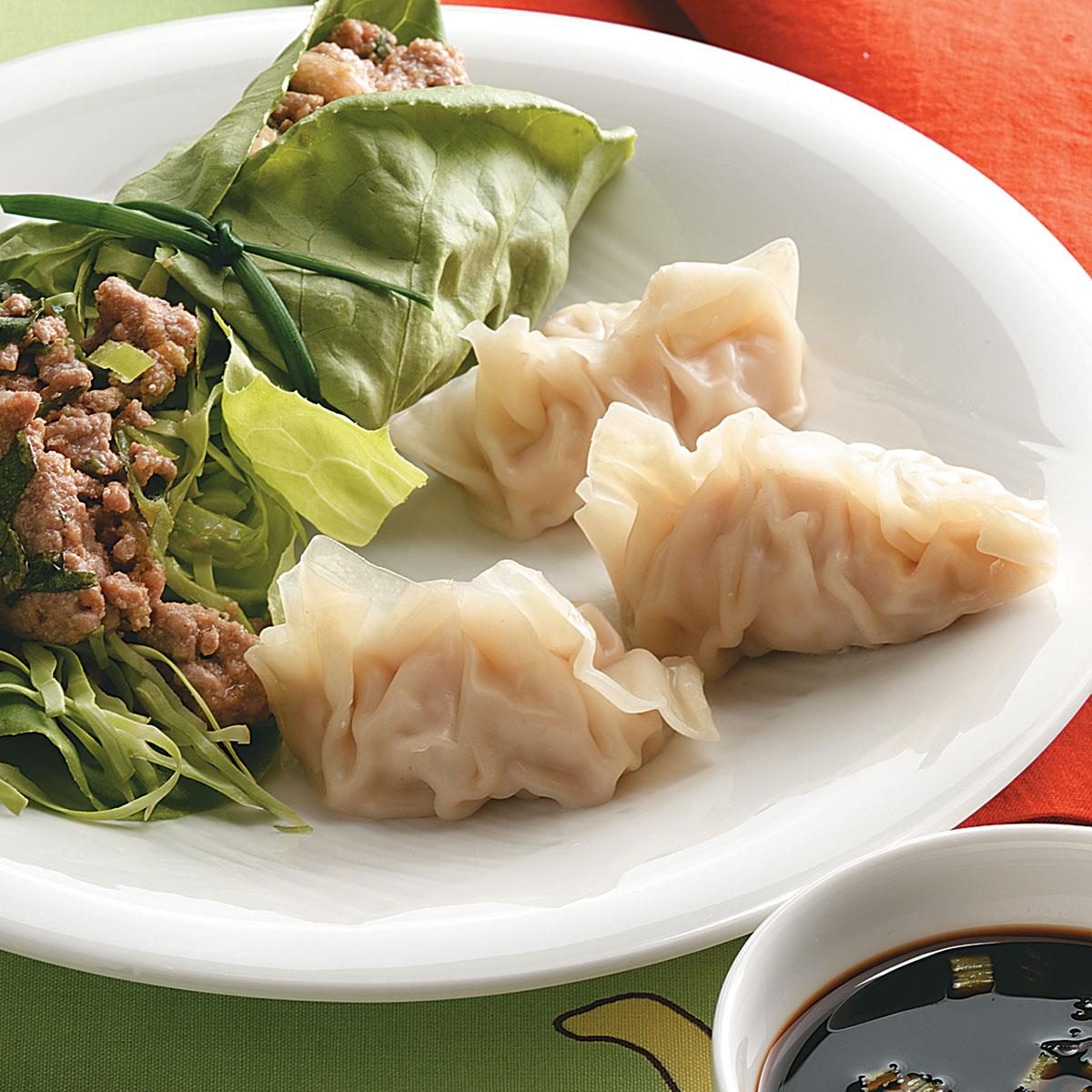 Steamed Pork and Shrimp Dumplings