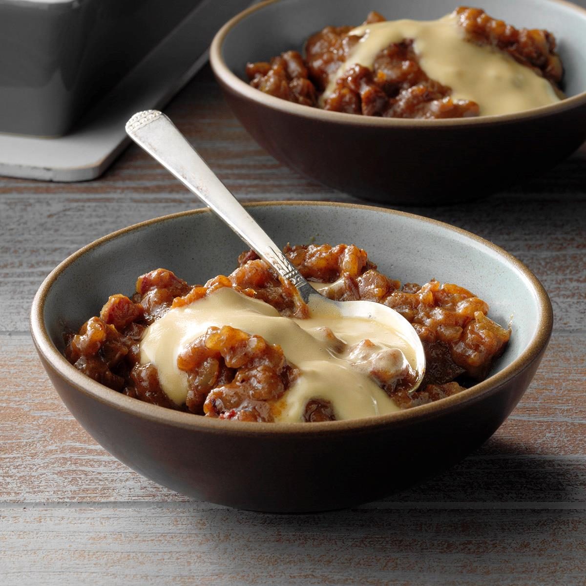 Sticky Toffee Rice Pudding with Caramel Cream