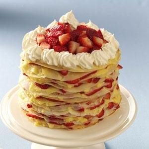 Strawberry-Lemon Crepe Cake