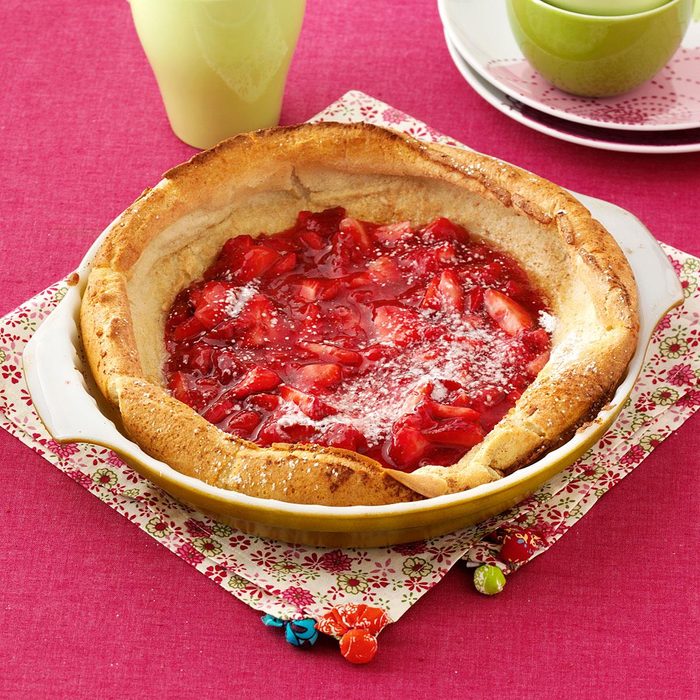 Strawberry Puff Pancake
