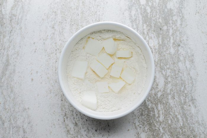 Whisk flour and salt in large bowl