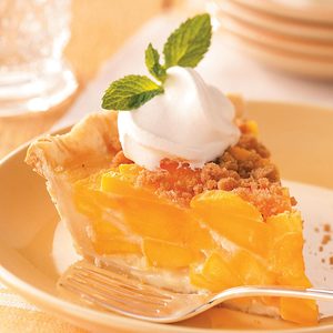 Streusel Peach Pie