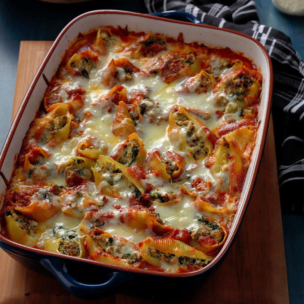 Stuffed Shells with Arrabbiata Sauce