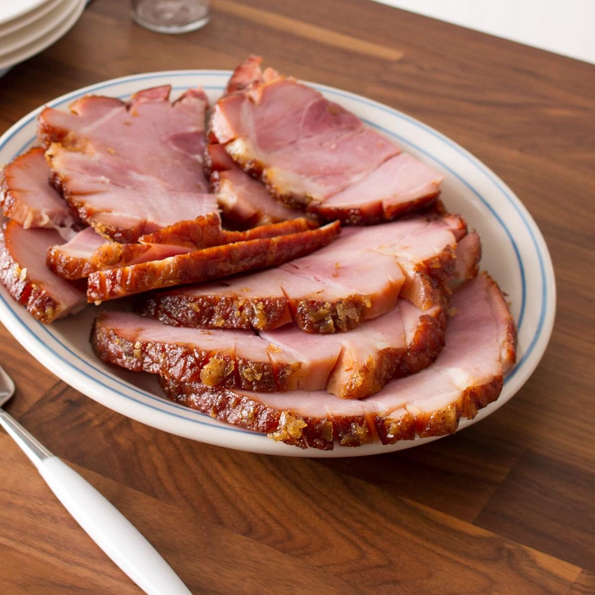 Simple Baked Ham with Brown Sugar Glaze