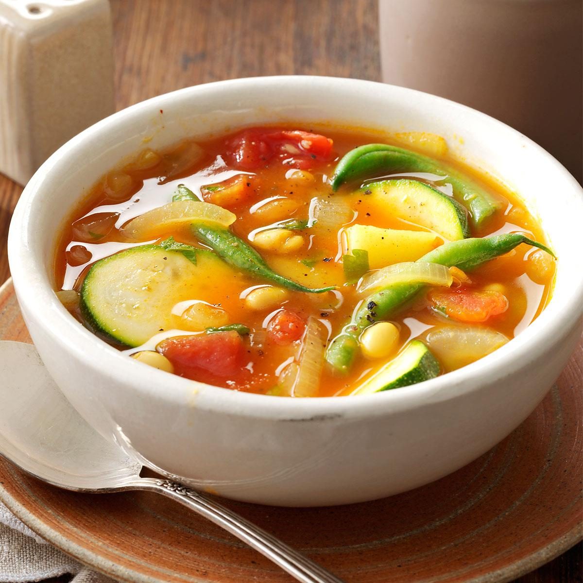 Summer Vegetable Soup Recipe | Taste of Home