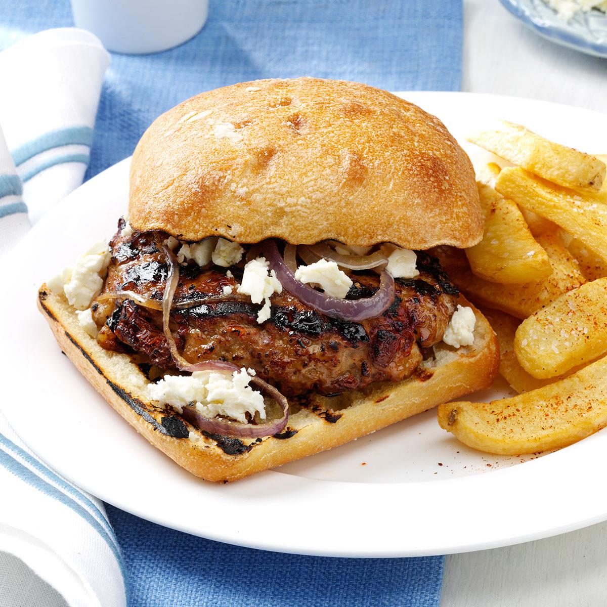 Sun-Dried Tomato Turkey Burgers