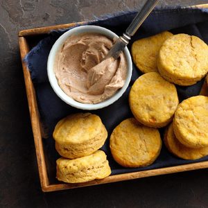 Sweet Potato Biscuits with Honey Butter