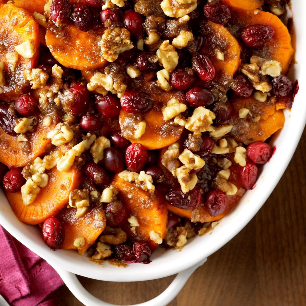 Massachusetts: Sweet Potato Cranberry Bake