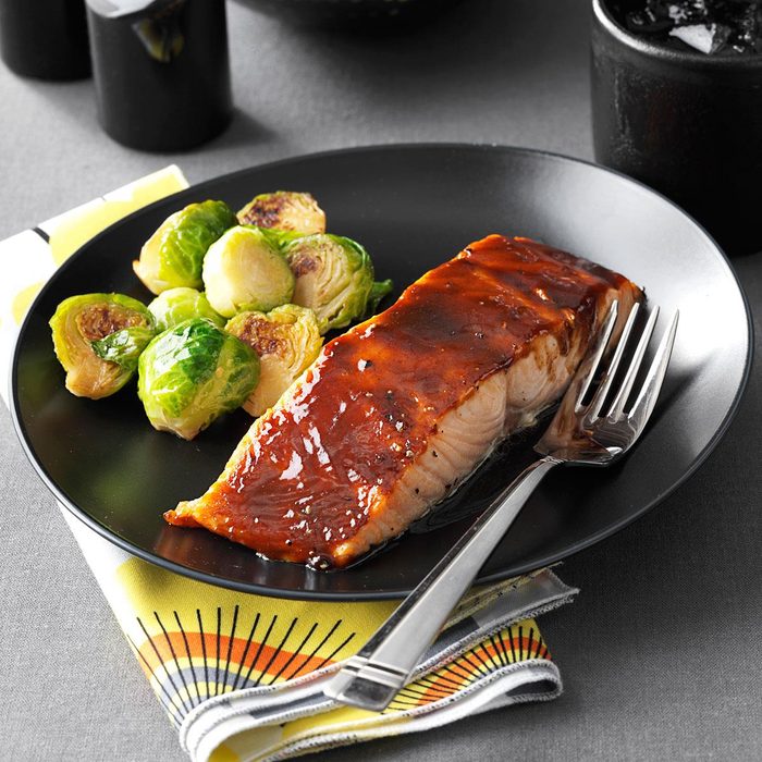 Sweet & Spicy Glazed Salmon