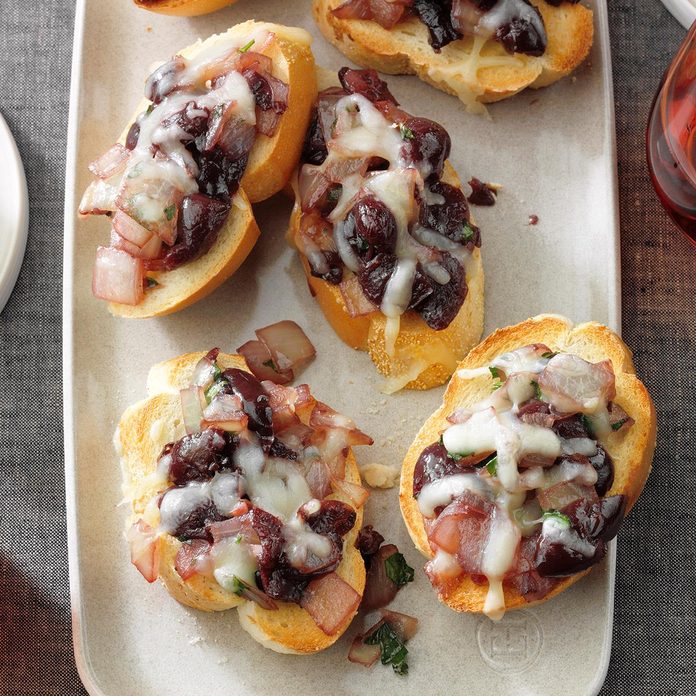 Swiss Cherry Bruschetta