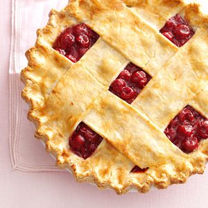 Tart Cherry Lattice Pie