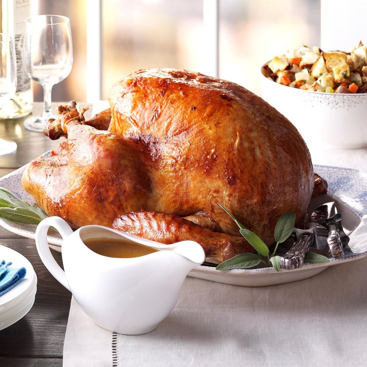 Thanksgiving Stuffed Turkey Recipe How To Make It Taste Of Home
