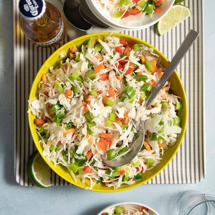 Three-Pepper Coleslaw