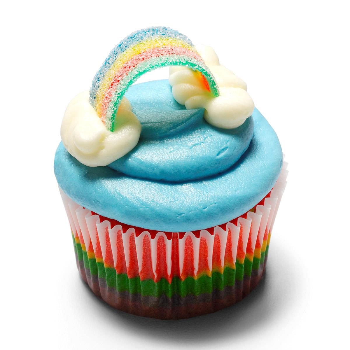 Tie-Dyed Cupcakes