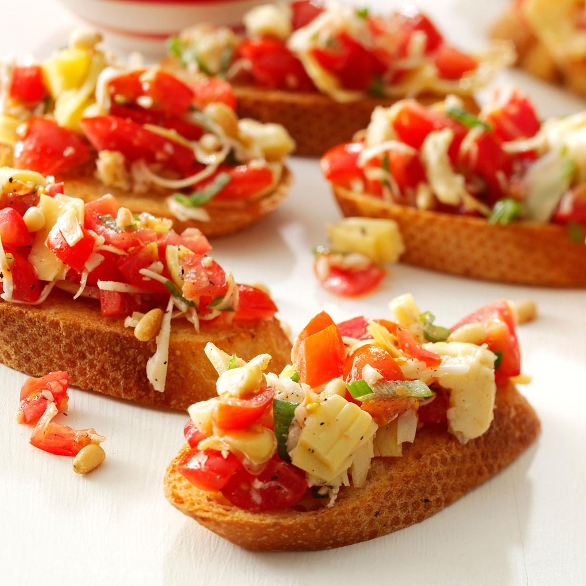 Tomato & Artichoke Bruschetta