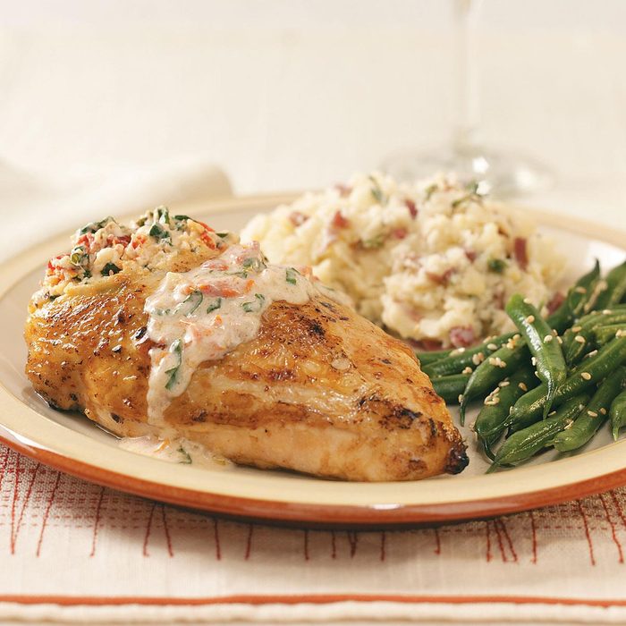 Tomato-Cream Stuffed Chicken