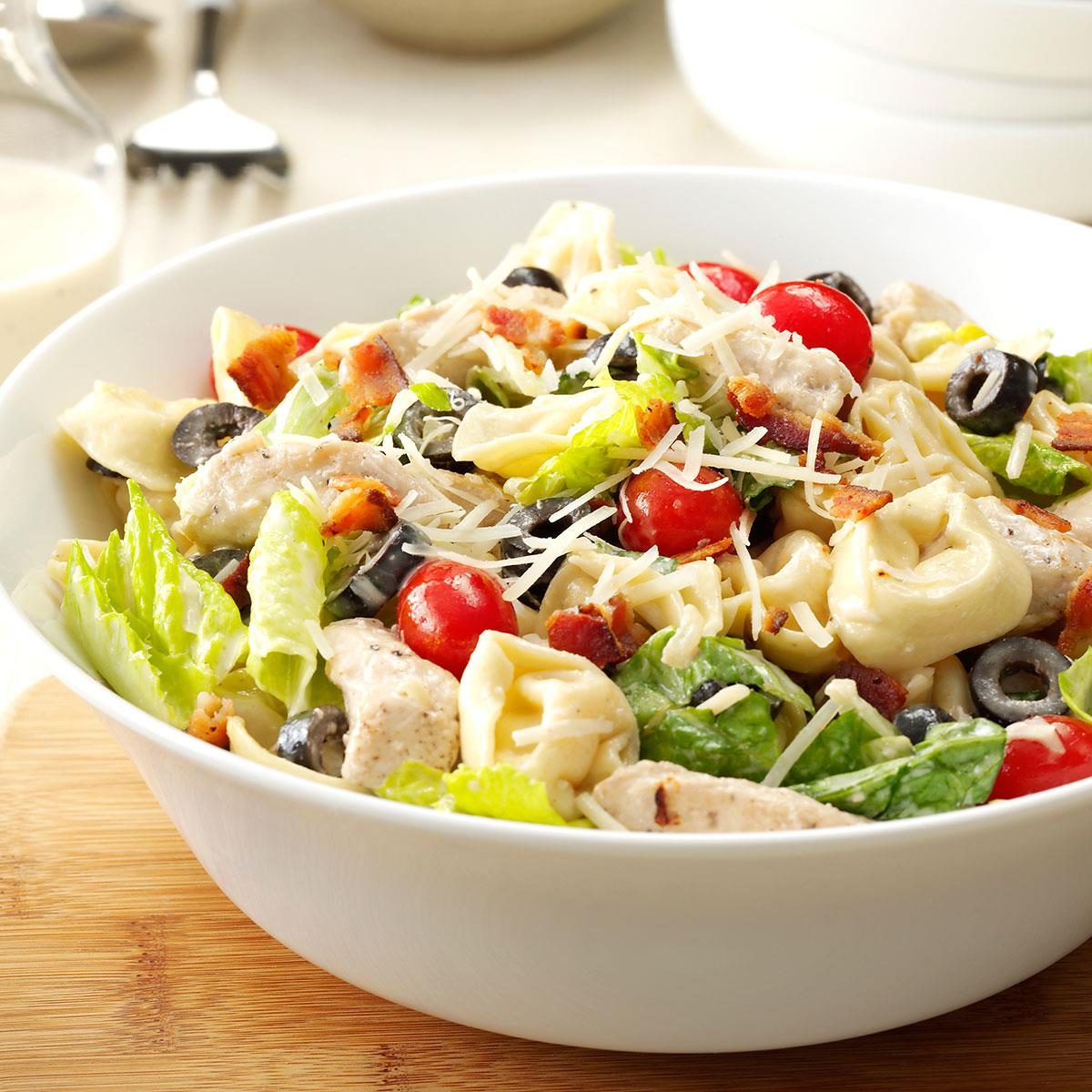 Tortellini & Chicken Caesar Salad Recipe: How to Make It