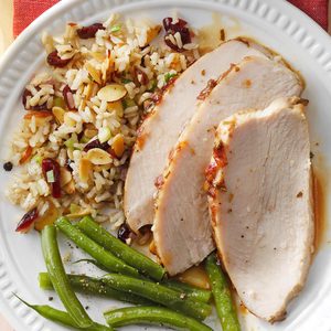 Turkey Breast with Cranberry Brown Rice