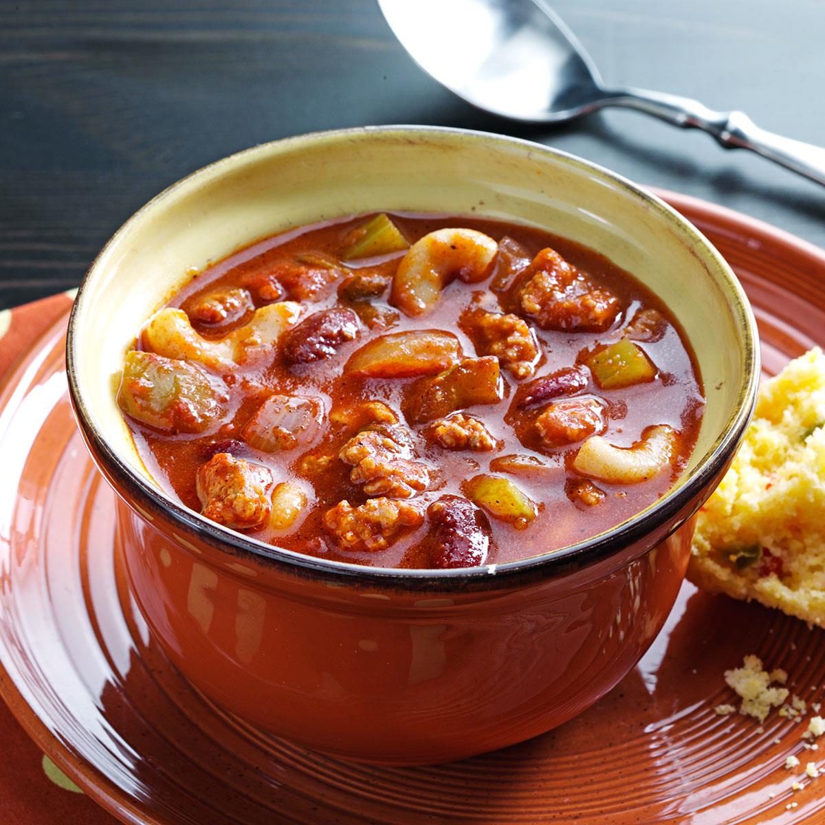 Turkey Chili with Pasta Recipe: How to Make It