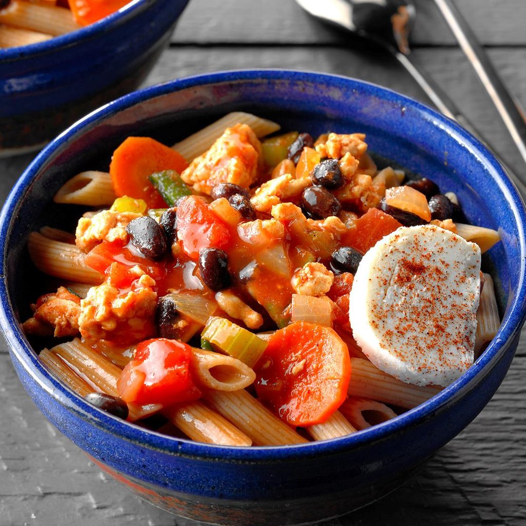 Turkey Chili with Penne