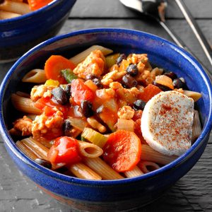 Turkey Chili with Penne