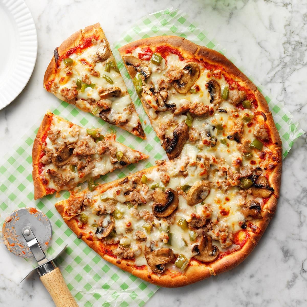 Turkey Sausage Pizza