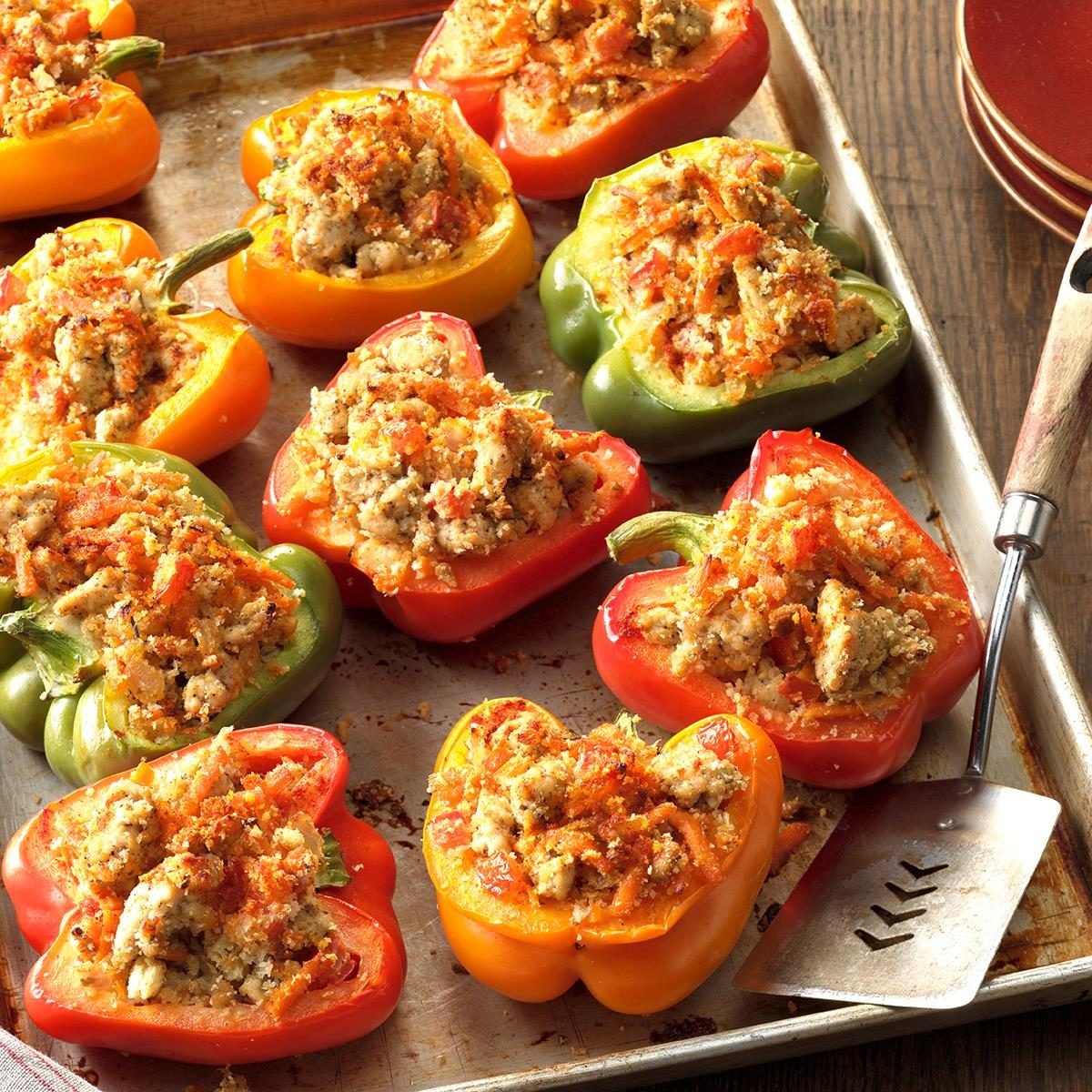 Turkey-Stuffed Bell Peppers