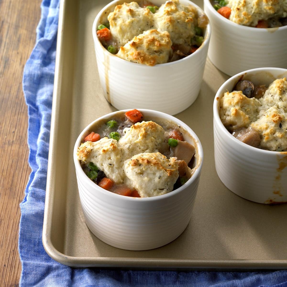 Turkey and Mushroom Potpies