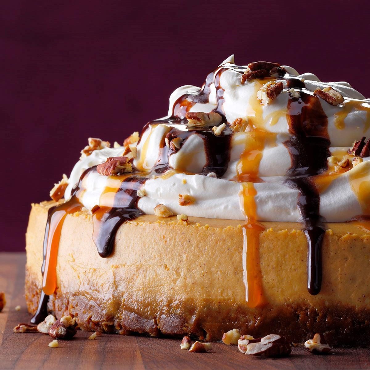 Turtle Pumpkin Cheesecake