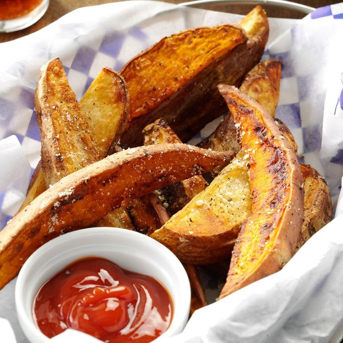 Two-Tone Potato Wedges