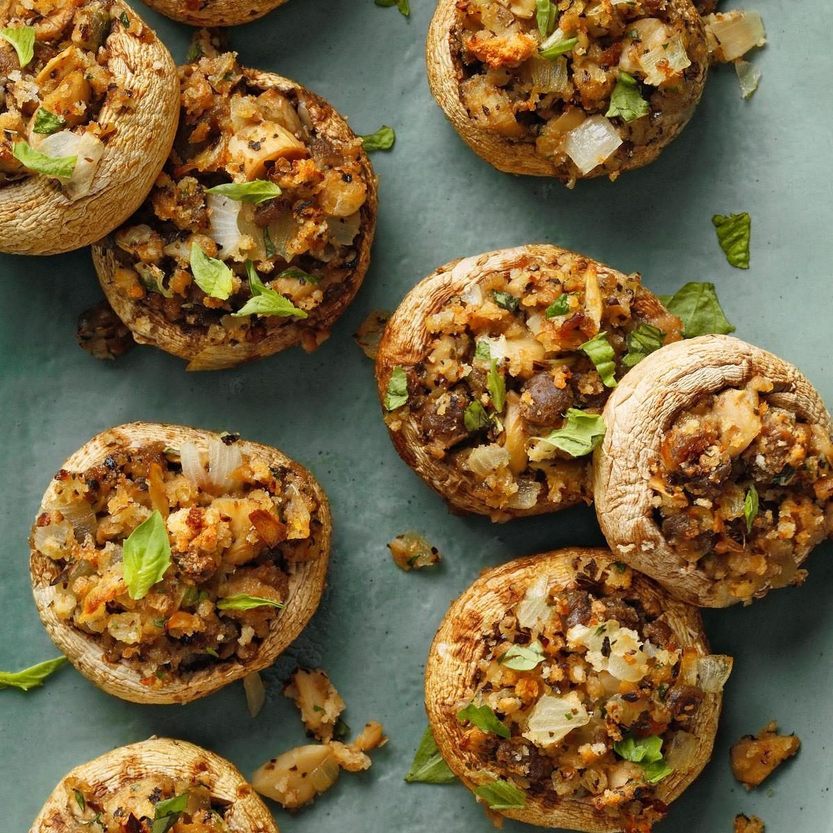 Vegetarian Stuffed Mushrooms