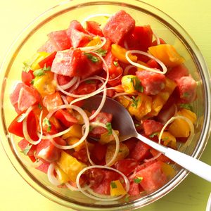 Watermelon and Tomato Salad