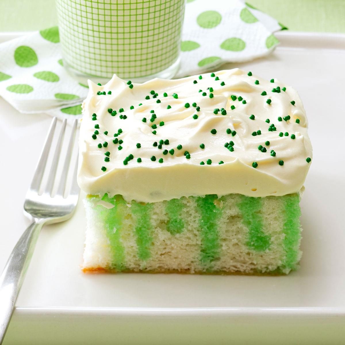 March Birthday: Wearing O' Green Cake
