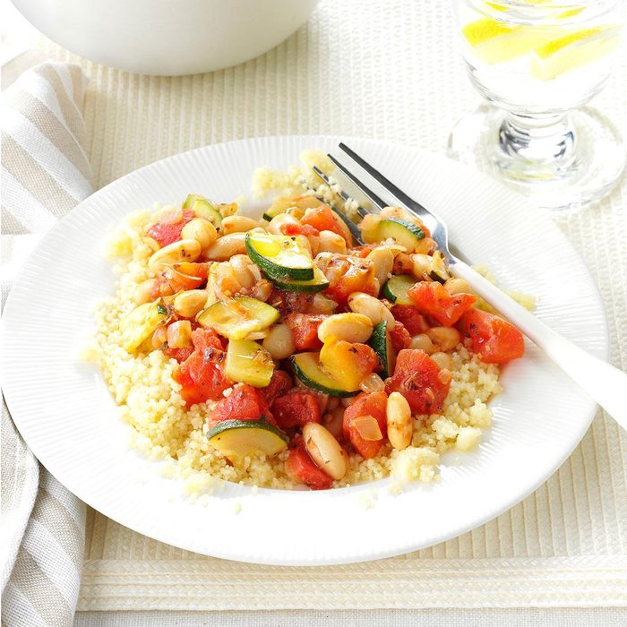 White Beans and Veggies with Couscous