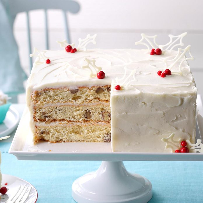 White Christmas Cake