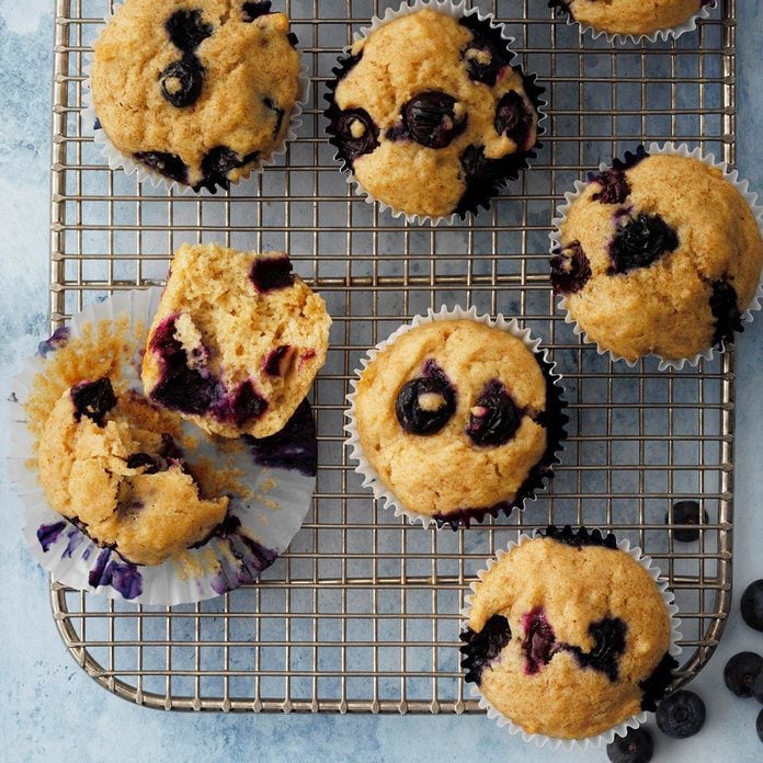 Whole Wheat Blueberry Muffins