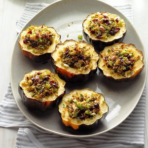 Wild Rice Stuffed Squash