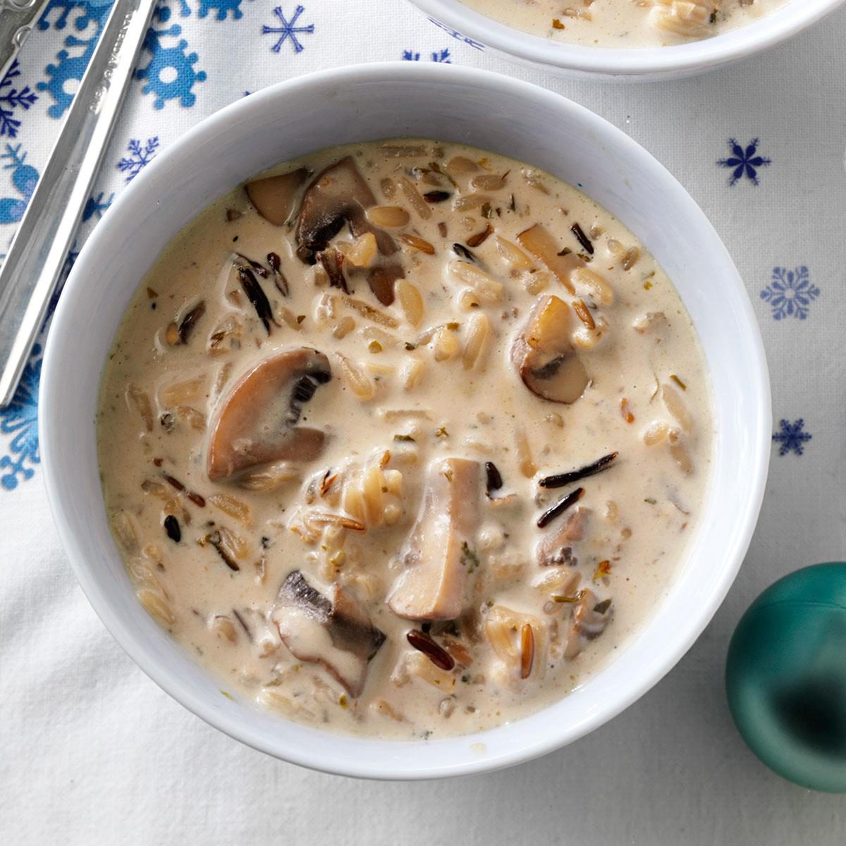 Wild Rice and Mushroom Soup