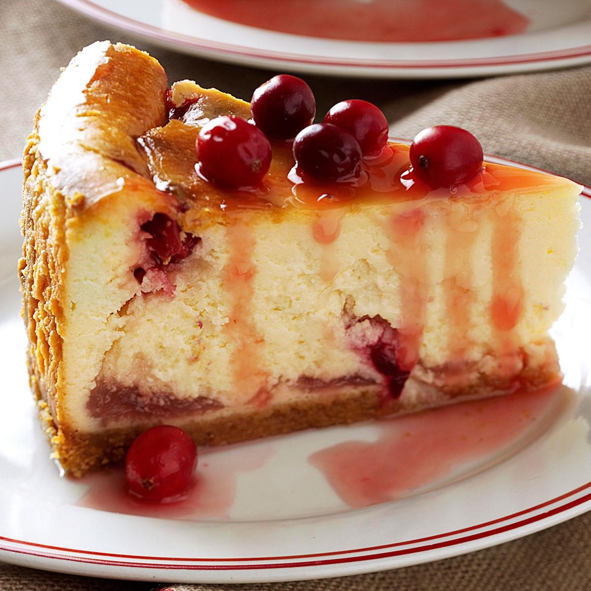Winning Cranberry Cheesecake Recipe | Taste of Home