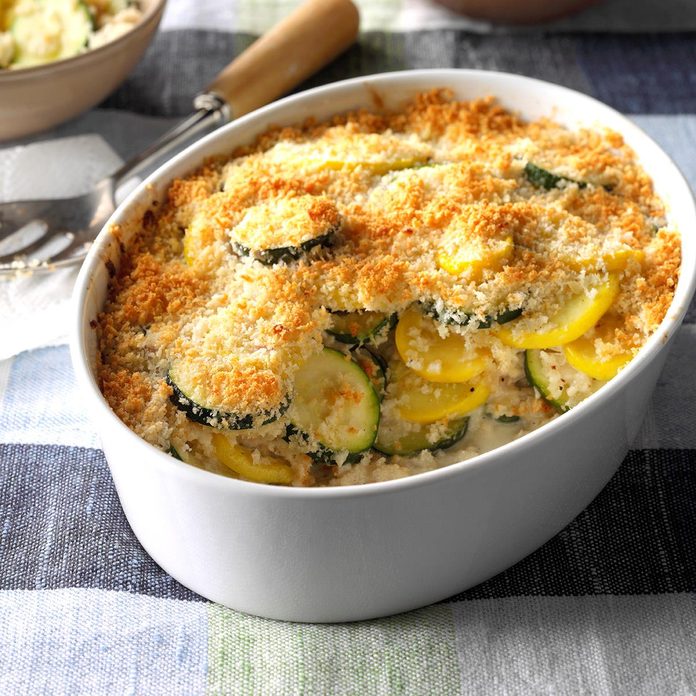 Yellow Squash and Zucchini Gratin Recipe: How to Make It | Taste of Home