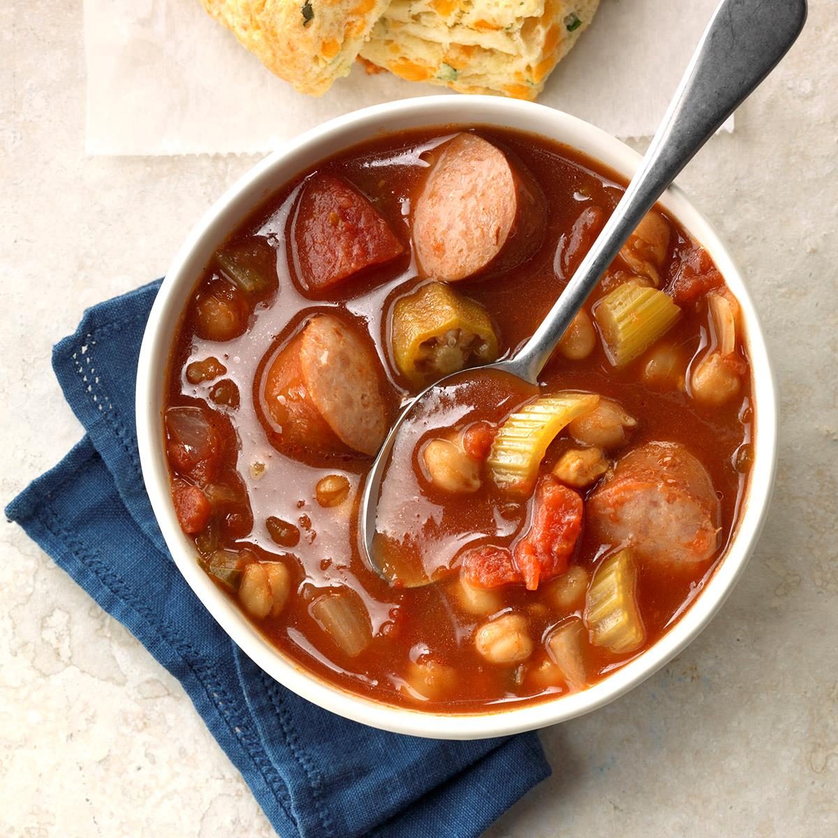 Zesty Garbanzo Sausage Soup Exps Ssbz18 74851 C04 13  2b 1