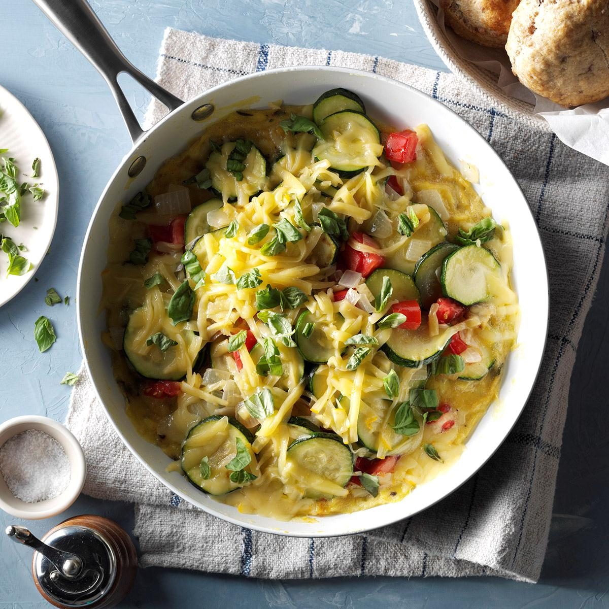 Zucchini & Gouda Skillet Frittata