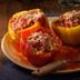 Slow Cooker Turkey Stuffed Peppers