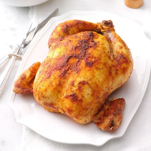 Savory Rubbed Roast Chicken
